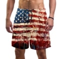 thumbnail image 1 of luoweisi Men's Beach Shorts Quick Dry Swim Trunks with Mesh Lining American Flag L, 1 of 1