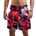 thumbnail image 1 of luoweisi Men's Beach Shorts Quick Dry Swim Trunks with Mesh Lining Art Flowers L, 1 of 5