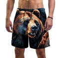 thumbnail image 1 of luoweisi Men's Beach Shorts Quick Dry Swim Trunks with Mesh Lining Bear M, 1 of 5