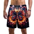 thumbnail image 1 of luoweisi Men's Beach Shorts Quick Dry Swim Trunks with Mesh Lining Butterfly L, 1 of 5