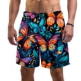 thumbnail image 1 of luoweisi Men's Beach Shorts Quick Dry Swim Trunks with Mesh Lining Butterfly M, 1 of 5