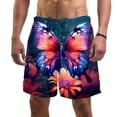 thumbnail image 1 of luoweisi Men's Beach Shorts Quick Dry Swim Trunks with Mesh Lining Butterfly XL, 1 of 5