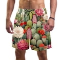 thumbnail image 1 of luoweisi Men's Beach Shorts Quick Dry Swim Trunks with Mesh Lining Cactus M, 1 of 5