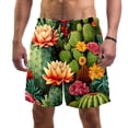 thumbnail image 1 of luoweisi Men's Beach Shorts Quick Dry Swim Trunks with Mesh Lining Cactus M, 1 of 5