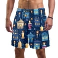 thumbnail image 1 of luoweisi Men's Beach Shorts Quick Dry Swim Trunks with Mesh Lining Candle L, 1 of 5