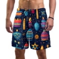 thumbnail image 1 of luoweisi Men's Beach Shorts Quick Dry Swim Trunks with Mesh Lining Candle L, 1 of 5