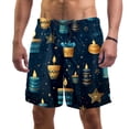 thumbnail image 1 of luoweisi Men's Beach Shorts Quick Dry Swim Trunks with Mesh Lining Candle S, 1 of 5