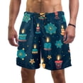 thumbnail image 1 of luoweisi Men's Beach Shorts Quick Dry Swim Trunks with Mesh Lining Candle XL, 1 of 5