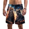 thumbnail image 1 of luoweisi Men's Beach Shorts Quick Dry Swim Trunks with Mesh Lining Cat L, 1 of 5