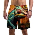 thumbnail image 1 of luoweisi Men's Beach Shorts Quick Dry Swim Trunks with Mesh Lining Chameleon L, 1 of 5