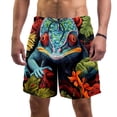 thumbnail image 1 of luoweisi Men's Beach Shorts Quick Dry Swim Trunks with Mesh Lining Chameleon M, 1 of 5