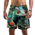 thumbnail image 1 of luoweisi Men's Beach Shorts Quick Dry Swim Trunks with Mesh Lining Chameleon M, 1 of 5