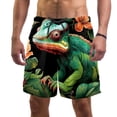 thumbnail image 1 of luoweisi Men's Beach Shorts Quick Dry Swim Trunks with Mesh Lining Chameleon S, 1 of 5