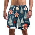 thumbnail image 1 of luoweisi Men's Beach Shorts Quick Dry Swim Trunks with Mesh Lining Christmas Tree L, 1 of 5