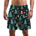 thumbnail image 1 of luoweisi Men's Beach Shorts Quick Dry Swim Trunks with Mesh Lining Christmas Tree L, 1 of 5
