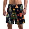 thumbnail image 1 of luoweisi Men's Beach Shorts Quick Dry Swim Trunks with Mesh Lining Christmas Tree L, 1 of 5