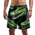 thumbnail image 1 of luoweisi Men's Beach Shorts Quick Dry Swim Trunks with Mesh Lining Crocodile L, 1 of 5