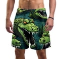 thumbnail image 1 of luoweisi Men's Beach Shorts Quick Dry Swim Trunks with Mesh Lining Crocodile L, 1 of 5