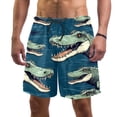 thumbnail image 1 of luoweisi Men's Beach Shorts Quick Dry Swim Trunks with Mesh Lining Crocodile L, 1 of 5
