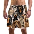 thumbnail image 1 of luoweisi Men's Beach Shorts Quick Dry Swim Trunks with Mesh Lining Dachshund L, 1 of 5
