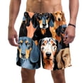 thumbnail image 1 of luoweisi Men's Beach Shorts Quick Dry Swim Trunks with Mesh Lining Dachshund L, 1 of 5