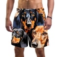 thumbnail image 1 of luoweisi Men's Beach Shorts Quick Dry Swim Trunks with Mesh Lining Dachshund XL, 1 of 5
