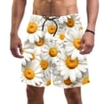 thumbnail image 1 of luoweisi Men's Beach Shorts Quick Dry Swim Trunks with Mesh Lining Daisy XL, 1 of 5
