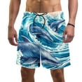 thumbnail image 1 of luoweisi Men's Beach Shorts Quick Dry Swim Trunks with Mesh Lining Dolphin XL, 1 of 5