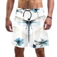 thumbnail image 1 of luoweisi Men's Beach Shorts Quick Dry Swim Trunks with Mesh Lining Dragonfly 2XL, 1 of 5