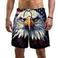 thumbnail image 1 of luoweisi Men's Beach Shorts Quick Dry Swim Trunks with Mesh Lining Eagle L, 1 of 5