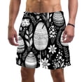 thumbnail image 1 of luoweisi Men's Beach Shorts Quick Dry Swim Trunks with Mesh Lining Easter Egg L, 1 of 5