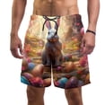 thumbnail image 1 of luoweisi Men's Beach Shorts Quick Dry Swim Trunks with Mesh Lining Easter Rabbit 2XL, 1 of 5