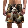 thumbnail image 1 of luoweisi Men's Beach Shorts Quick Dry Swim Trunks with Mesh Lining Easter Rabbit L, 1 of 5