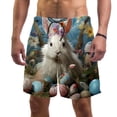 thumbnail image 1 of luoweisi Men's Beach Shorts Quick Dry Swim Trunks with Mesh Lining Easter Rabbit S, 1 of 5