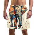 thumbnail image 1 of luoweisi Men's Beach Shorts Quick Dry Swim Trunks with Mesh Lining Elephant 2XL, 1 of 5