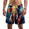 thumbnail image 1 of luoweisi Men's Beach Shorts Quick Dry Swim Trunks with Mesh Lining Elephant L, 1 of 5