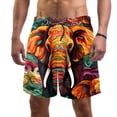 thumbnail image 1 of luoweisi Men's Beach Shorts Quick Dry Swim Trunks with Mesh Lining Elephant L, 1 of 5