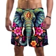 thumbnail image 1 of luoweisi Men's Beach Shorts Quick Dry Swim Trunks with Mesh Lining Elephant S, 1 of 5