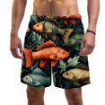 thumbnail image 1 of luoweisi Men's Beach Shorts Quick Dry Swim Trunks with Mesh Lining Fish 2XL, 1 of 5