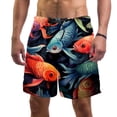thumbnail image 1 of luoweisi Men's Beach Shorts Quick Dry Swim Trunks with Mesh Lining Fish L, 1 of 5
