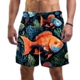 thumbnail image 1 of luoweisi Men's Beach Shorts Quick Dry Swim Trunks with Mesh Lining Fish XL, 1 of 5