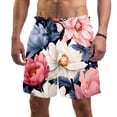 thumbnail image 1 of luoweisi Men's Beach Shorts Quick Dry Swim Trunks with Mesh Lining Flower 2XL, 1 of 5