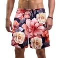 thumbnail image 1 of luoweisi Men's Beach Shorts Quick Dry Swim Trunks with Mesh Lining Flower 2XL, 1 of 5