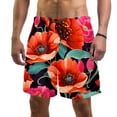 thumbnail image 1 of luoweisi Men's Beach Shorts Quick Dry Swim Trunks with Mesh Lining Flower 2XL, 1 of 5