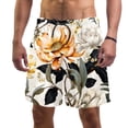thumbnail image 1 of luoweisi Men's Beach Shorts Quick Dry Swim Trunks with Mesh Lining Flower L, 1 of 5