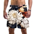 thumbnail image 1 of luoweisi Men's Beach Shorts Quick Dry Swim Trunks with Mesh Lining Flower M, 1 of 5