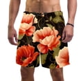 thumbnail image 1 of luoweisi Men's Beach Shorts Quick Dry Swim Trunks with Mesh Lining Flower M, 1 of 5
