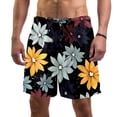 thumbnail image 1 of luoweisi Men's Beach Shorts Quick Dry Swim Trunks with Mesh Lining Flower M, 1 of 5