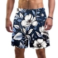 thumbnail image 1 of luoweisi Men's Beach Shorts Quick Dry Swim Trunks with Mesh Lining Flower XL, 1 of 5