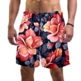 thumbnail image 1 of luoweisi Men's Beach Shorts Quick Dry Swim Trunks with Mesh Lining Flower XL, 1 of 5
